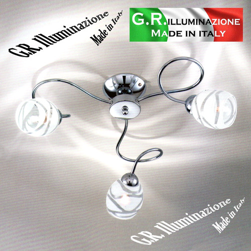 Plafoniera moderna cromata - moderna,