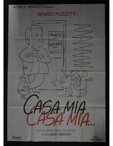Manifesto casa mia pozzetto - manifesto,